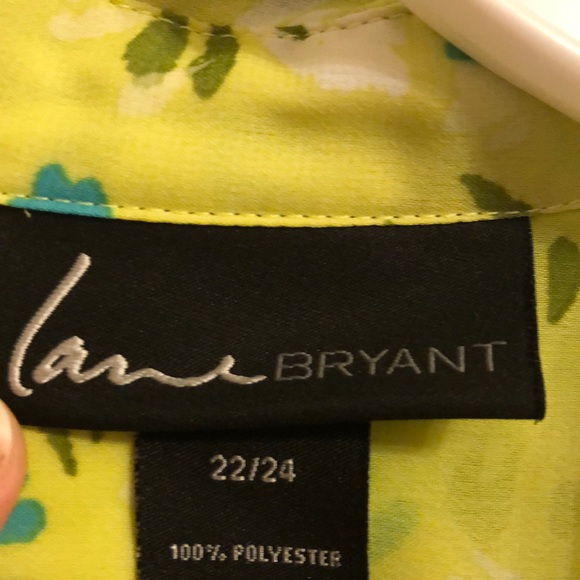 Long sleeve sheer button up Lane Bryant top - Picture 5 of 5